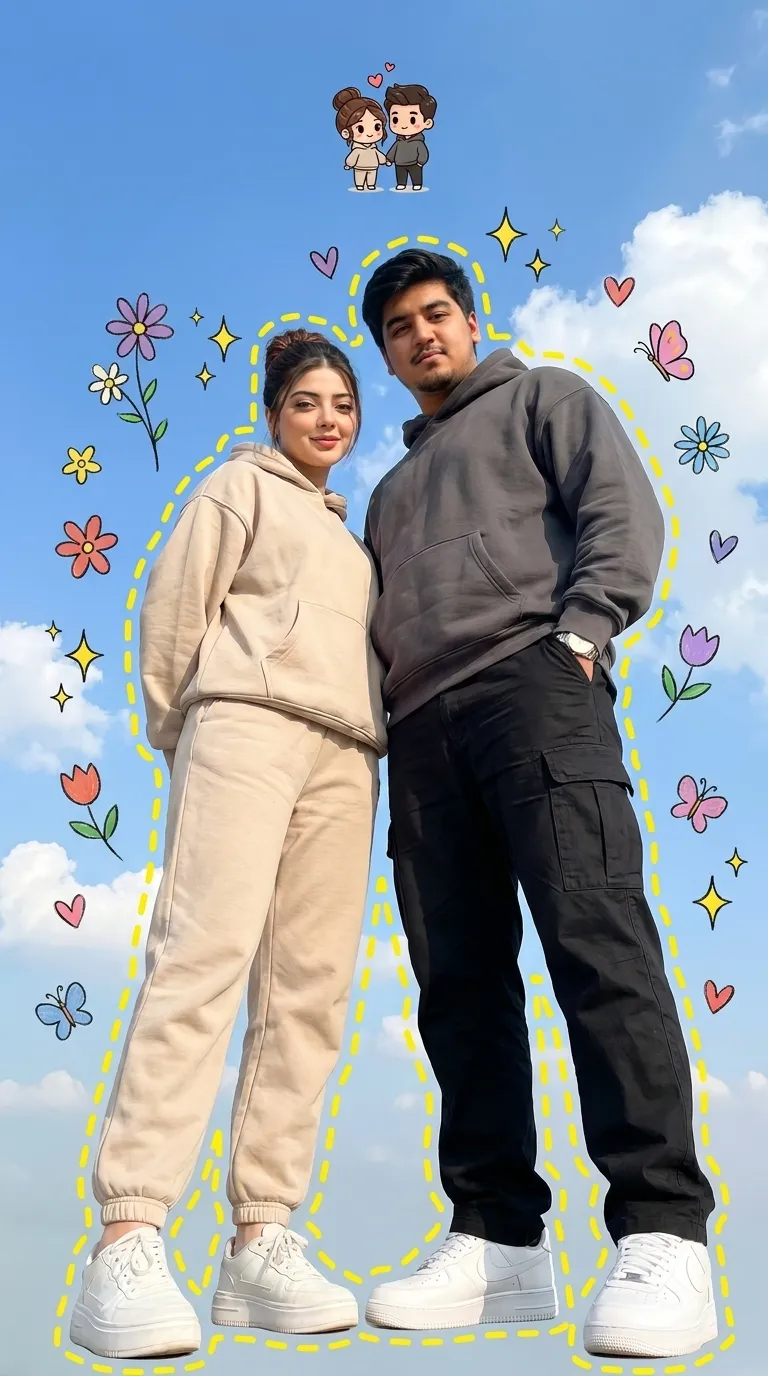 Ultra-Realistic Luxury Couple Wallpaper Prompt (Single Photo + AI Partner)