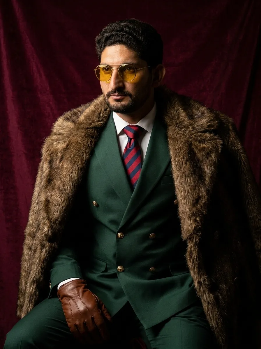 Regal Fur & Suit Portrait