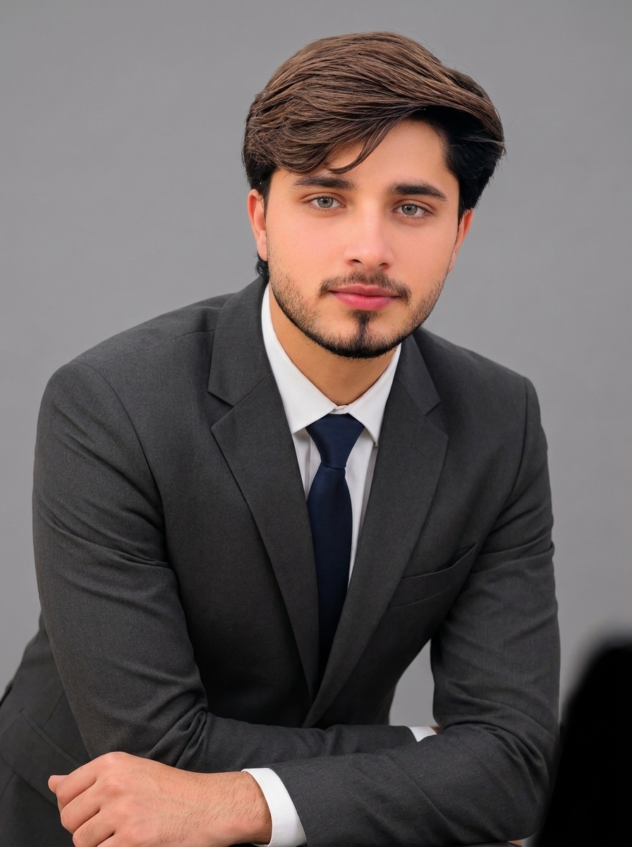Corporate Grey Suit Portrait